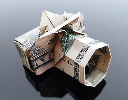 Галерея оригами из долларов (14)