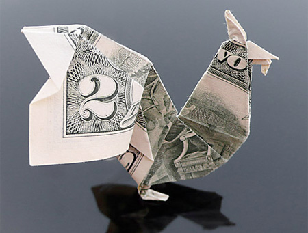 Галерея оригами из долларов (2)