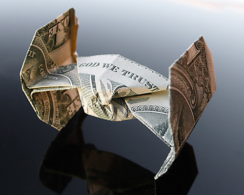 Галерея оригами из долларов (12)