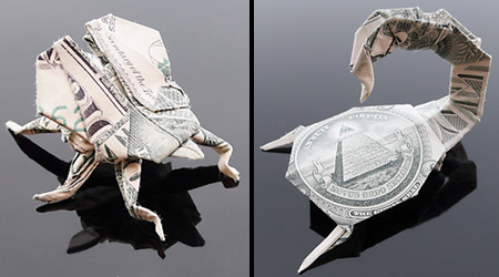 Галерея оригами из долларов (9)