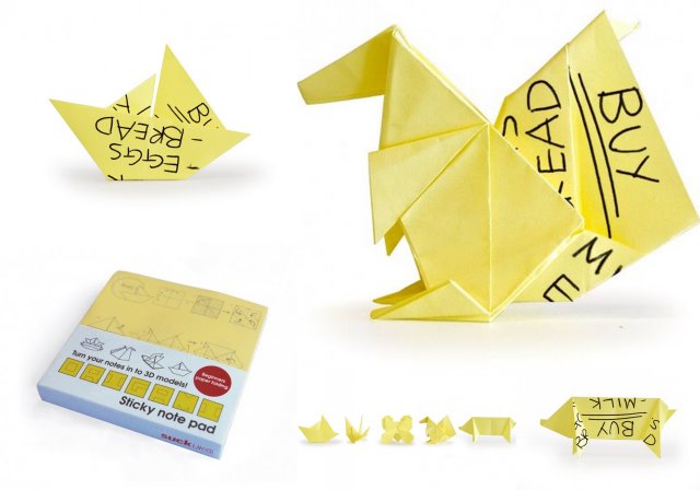 Стикеры с оригами Origami Sticky Note Pads