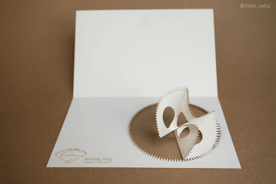 Украшения из бумаги: кольца-оригами от Tithi Kutchamuch на каждый месяц (2)