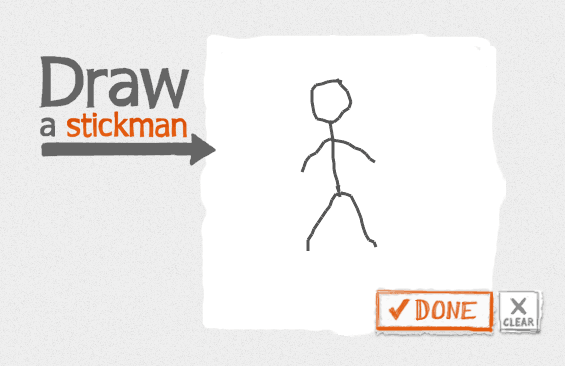 Нарисуй человечка в интерактивной игре Draw a Stickman