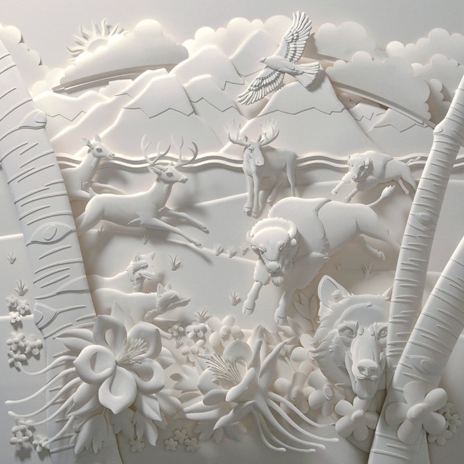 Поделки своими руками из бумаги: скульптуры Джефа Нишинаки (27)