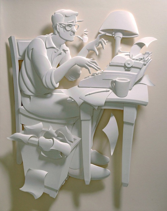 Поделки своими руками из бумаги: скульптуры Джефа Нишинаки (5)