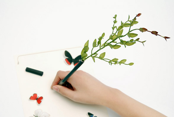 Необычные подарки: ручка-цветок (4)