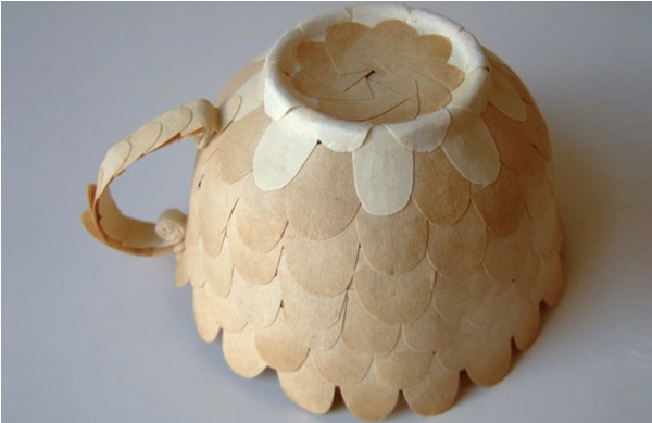 Креативные чашки для кофе из бумаги от Cecilia Levy (5)