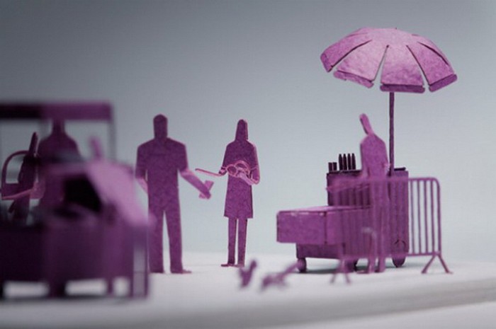 Бумажное моделирование: макет станции метро Нью-Йорка