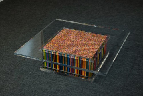 Креативный стол из карандашей (2)